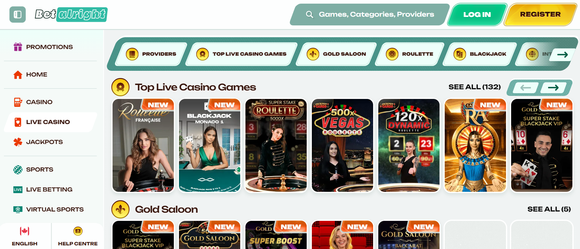 Betalright online casino